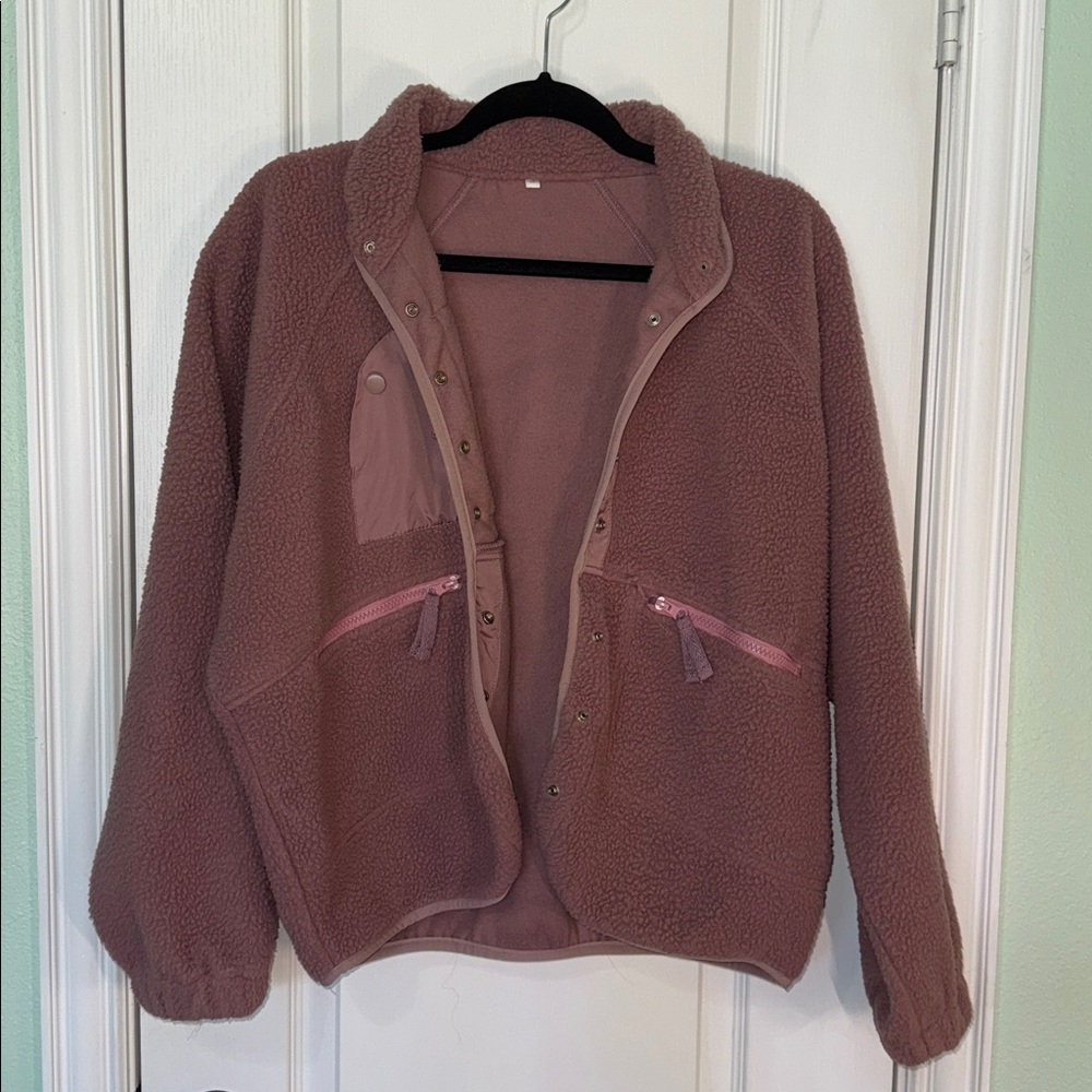 Cozy Pink Fleece Jacket